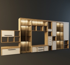 时尚电视柜3D模型设计